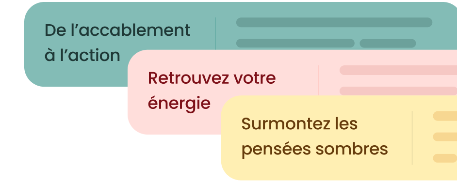 Cours personnalisés inspirés de la thérapie